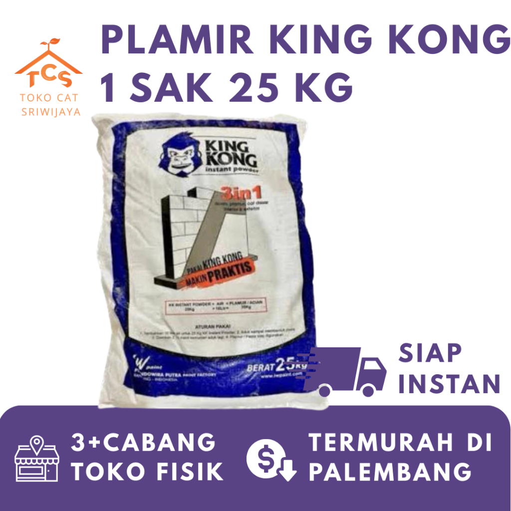 PLAMIR KING KONG 1 SAK 25 KG SEMEN PUTIH KING KONG