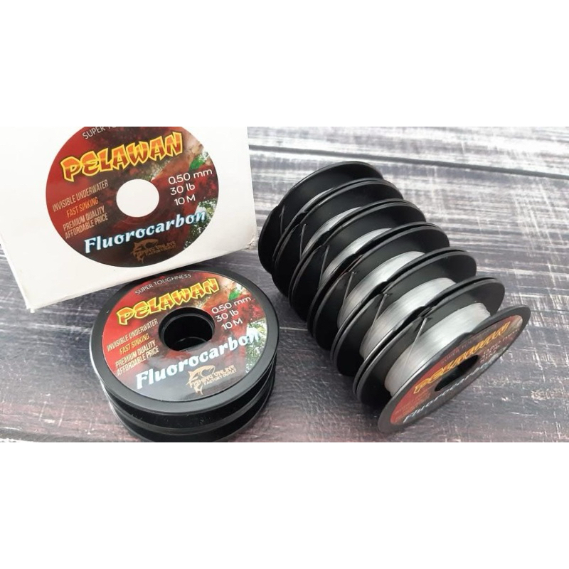 Senar Leader Pelawan FC Leader Fluorocarbon Murah Senar Pancing Kaku Anti Keriting