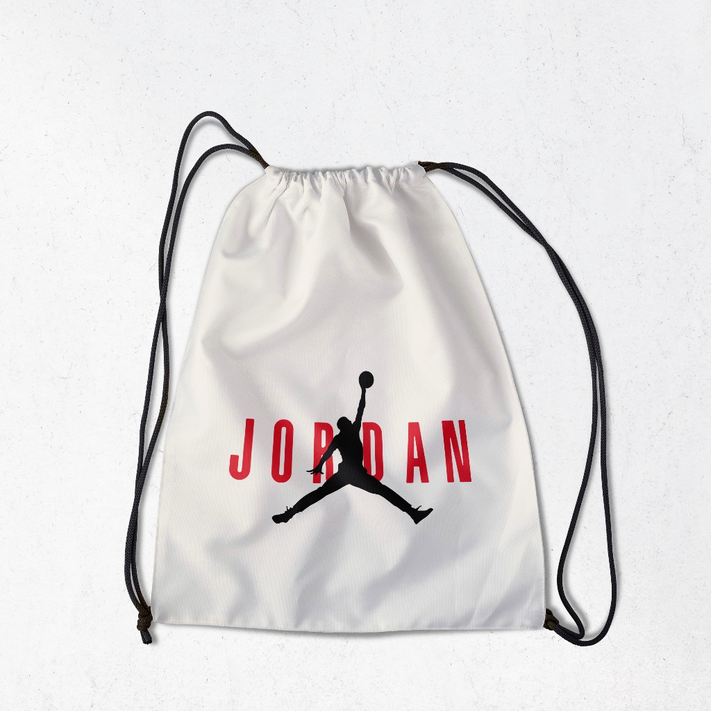 Tas Serut Anak & Remaja String Bag | Tas Sekolah | Air Jordan | Bahan Drill