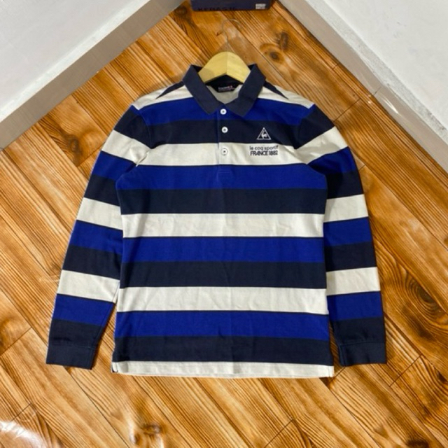 POLO LONGSLEEVE LE COQ SPORTIF STRIPE SECOND