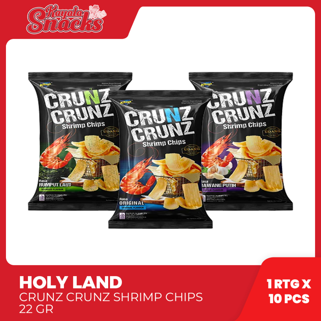 

CRUNZ CRUNZ Shrimp Chips 22 gr - 1 Rtg x 10 Pcs