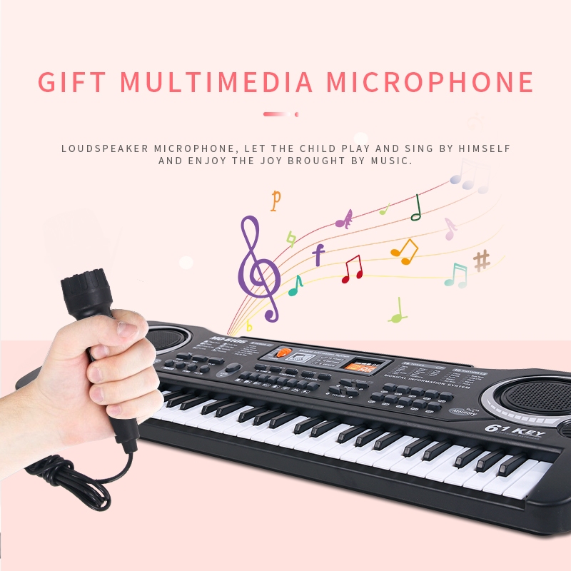 Piano elektronik anak-anak/piano elektronik 61 tuts/mainan alat musik anak-anak/produk musik untuk a