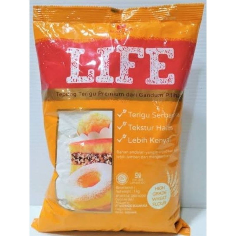 

Tepung Terigu LIFE Mayora | Tepung Terigu Serba Guna | Kemasan 1 Kg