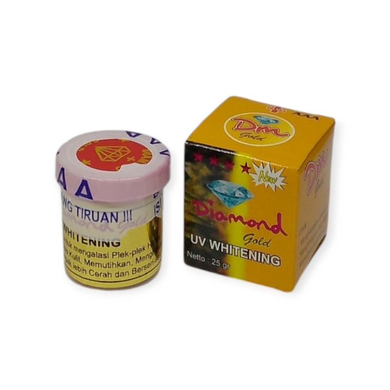 Cream Diamond Gold Original // Diamond Gold UV Whitening Cream Murah Eceran