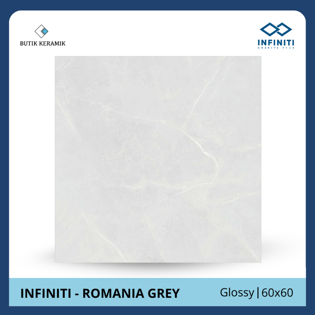 Granit 60x60 Glossy | Infiniti | Romania Series | Glossy | Grade A / KW 1 | Keramik Lantai I Geranit