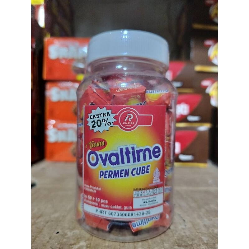 

Ovaltime Permen Cube (1 Toples isi 60 Pcs)