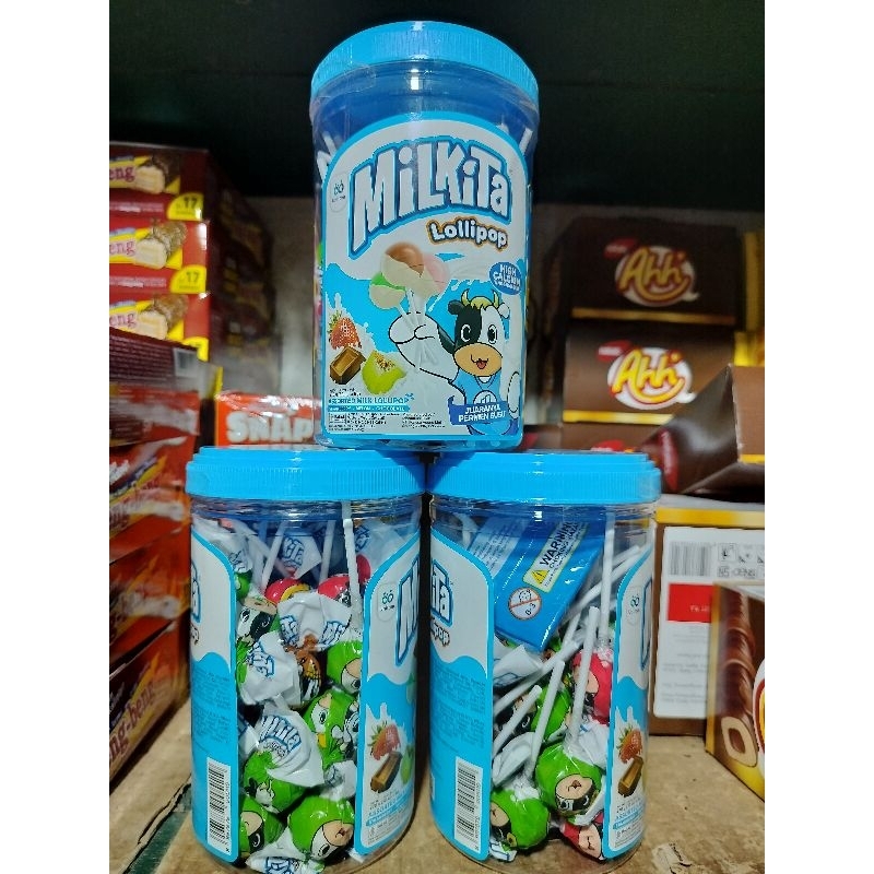 

Permen Milkita Lollipop Kojek (1 Toples isi 30 Pcs)
