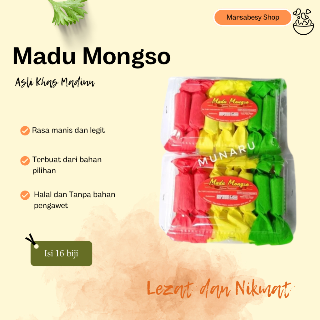 

NEW Madu Mongso Khas Madiun 300gr Madumongso Legit Manis MURAH BERKUALITAS