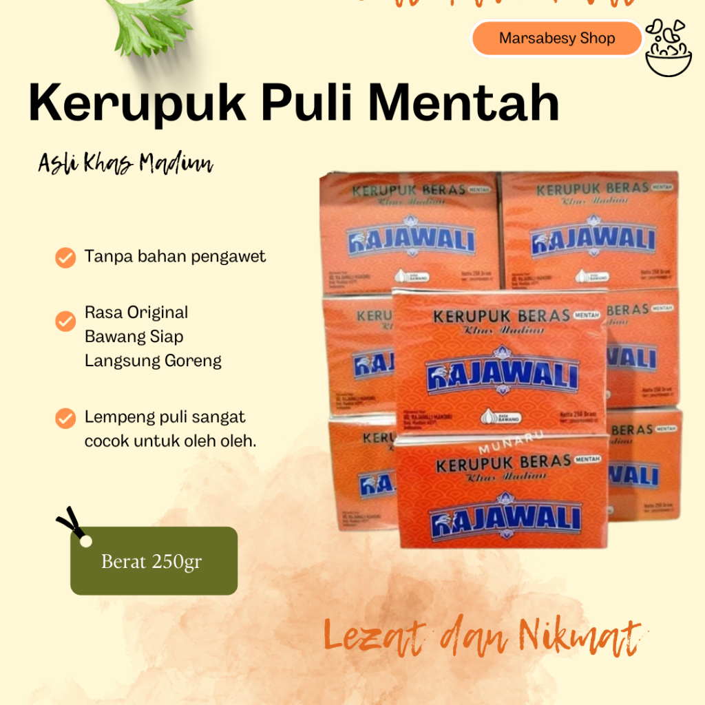 

NEW Kerupuk Puli Mentah Cap Rajawali Asli Madiun MURAH BERKUALITAS