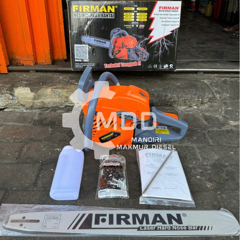 FCS58XP MESIN CHAINSAW FIRMAN FCS58XP BAR 22 INCH FCS 58 XP MESIN GERGAJI RANTAI SENSO SINSO FIRMAN 