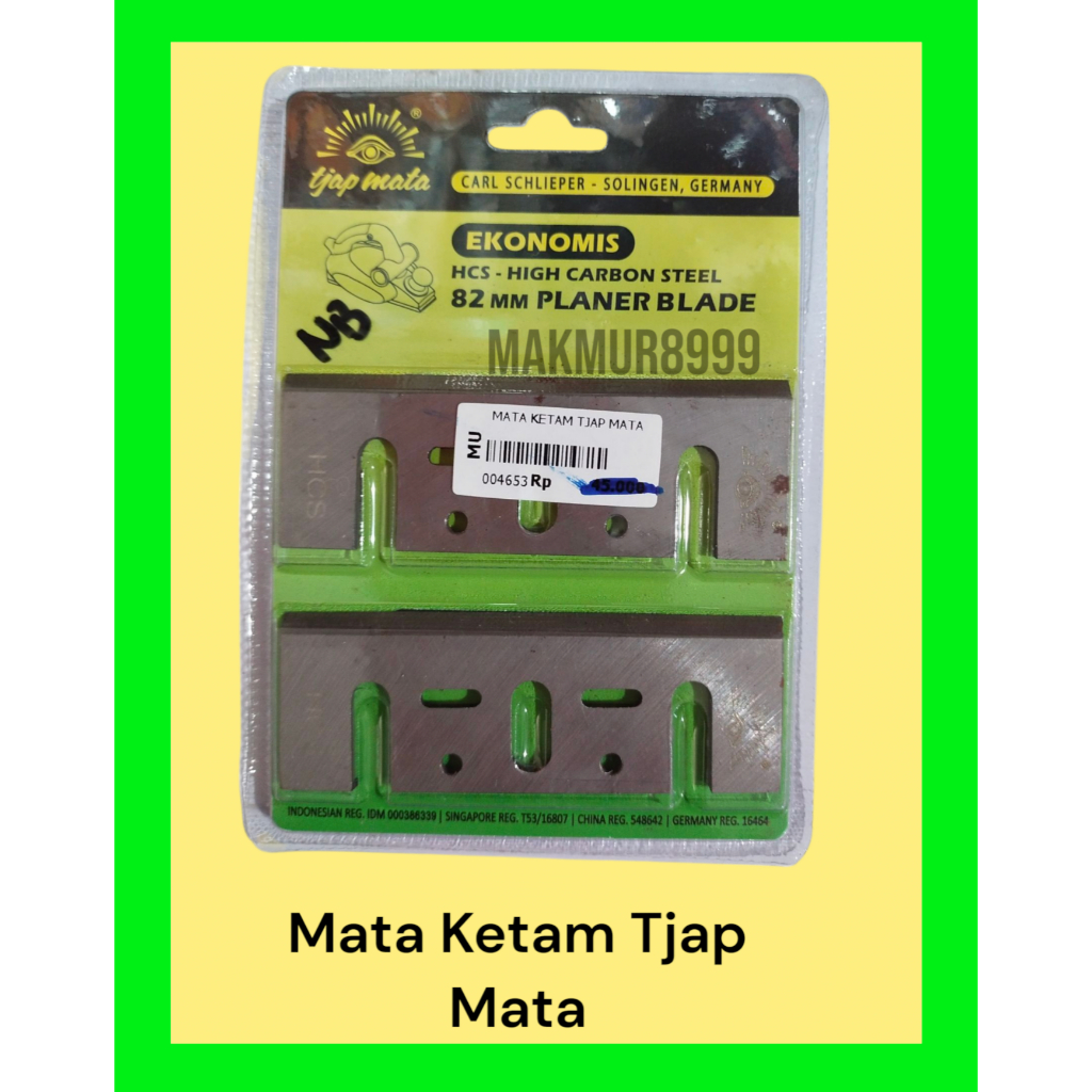 Mata pisau Serut Kayu # Planer Blade # Mata Ketam Tjap Mata Cap Mata