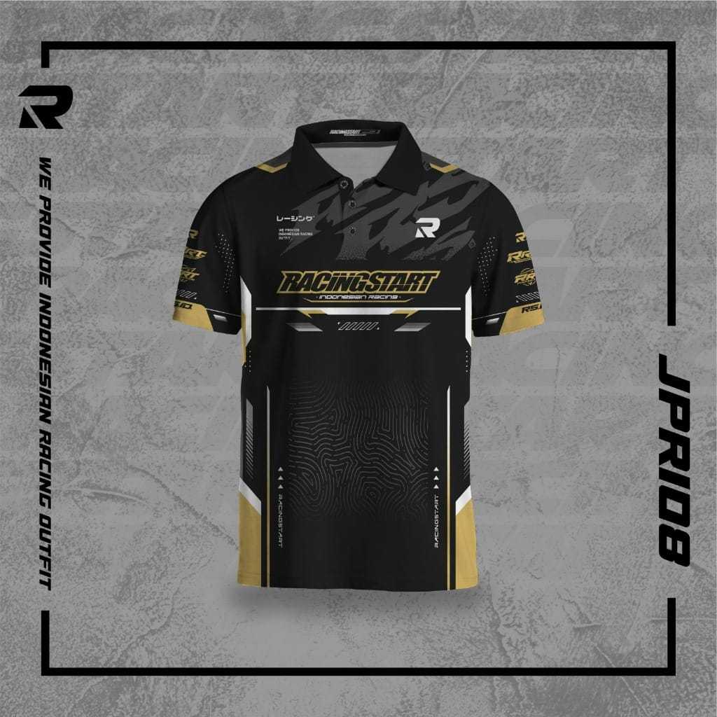 RACINGSTART Jersey Polo Kerah Pria Wanita Sublimasi JPR 108
