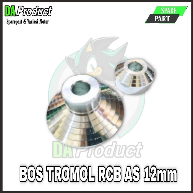 BOS BOSHING AS Tromol Depan Velg RCB AS 12 PNP CB GL MP Tiger Logam Aluminium CNC Padat