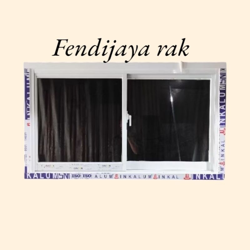 jendela Boven kaca aluminium sleding/geser murah