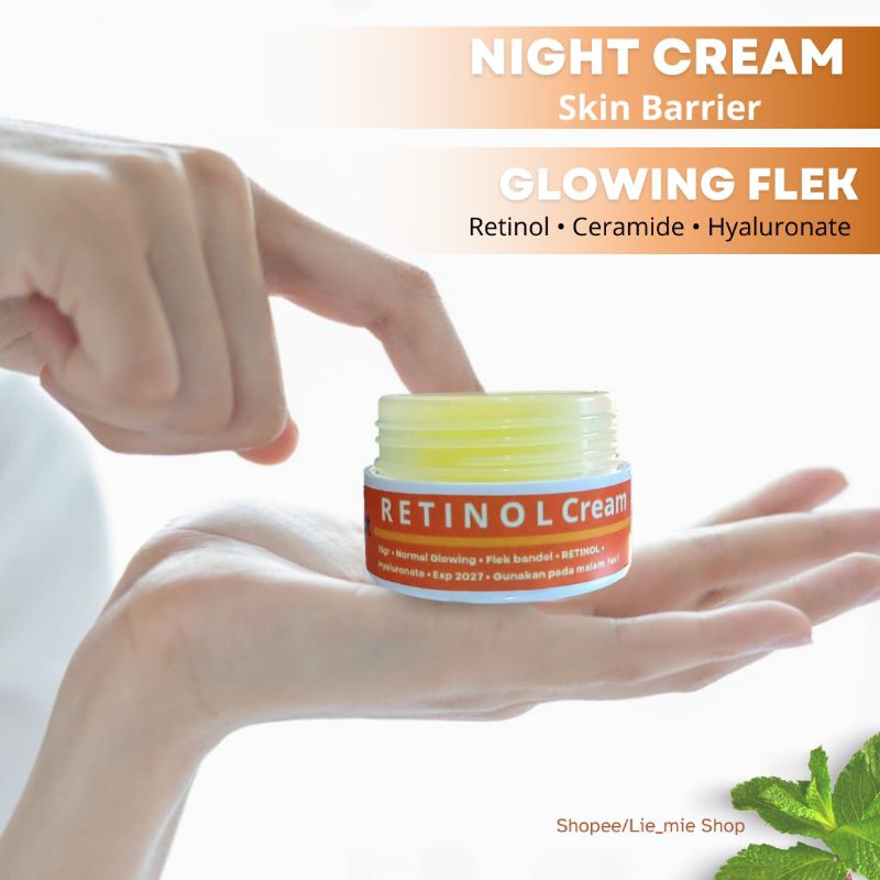 NIGHT GLOWING FLEK/CREAM FLEK MEMBANDEL/CREAM PEMUTIH RETINOL