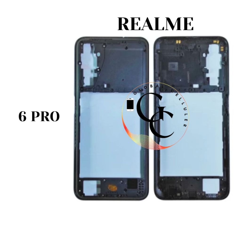 Bezel Realme 6 Pro Original (Tulang Samping penutup mesin)