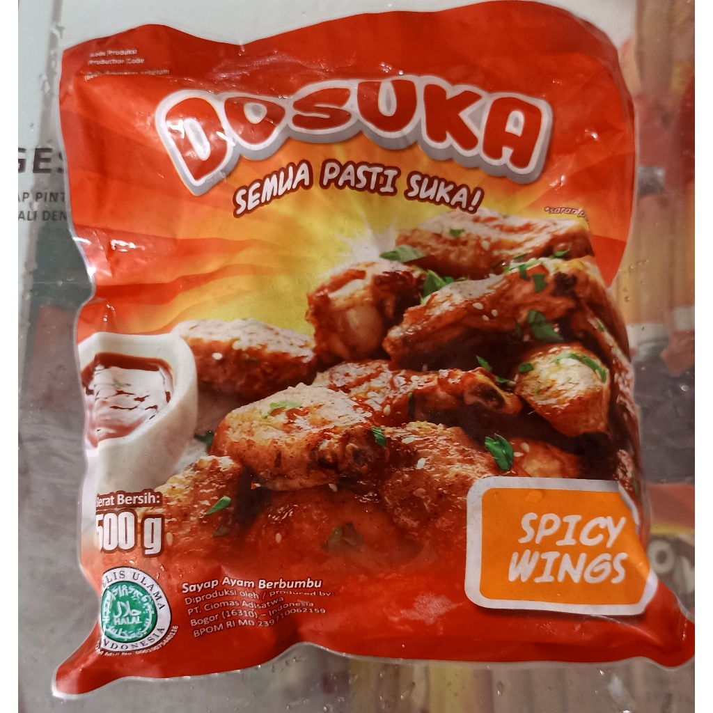 

Dosuka Spicy Wing 500gram - Frozen Food