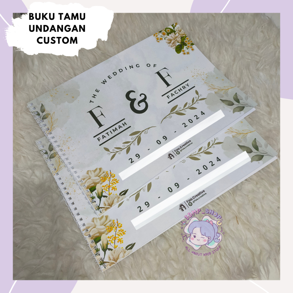 

BUKU TAMU UNDANGAN PERNIKAHAN WEDDING CUSTOM