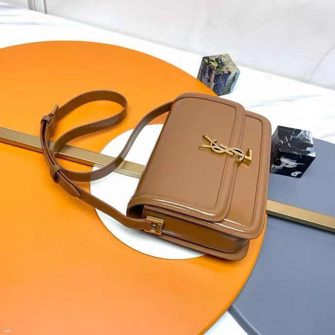 SAINT LAURENT SOLFERINO Shoulder Bag Brown 634305.Zx