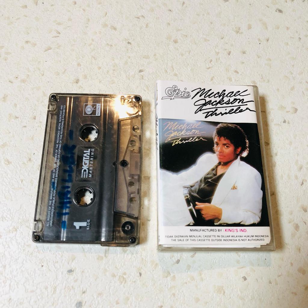 Kaset Michael Jackson album Thriller - Kaset Pita Original
