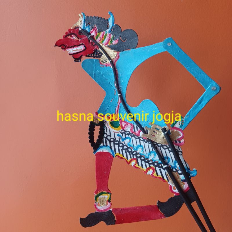 mainan toys wayang kulit mini bukan kertas karakter durna / durno kidangan
