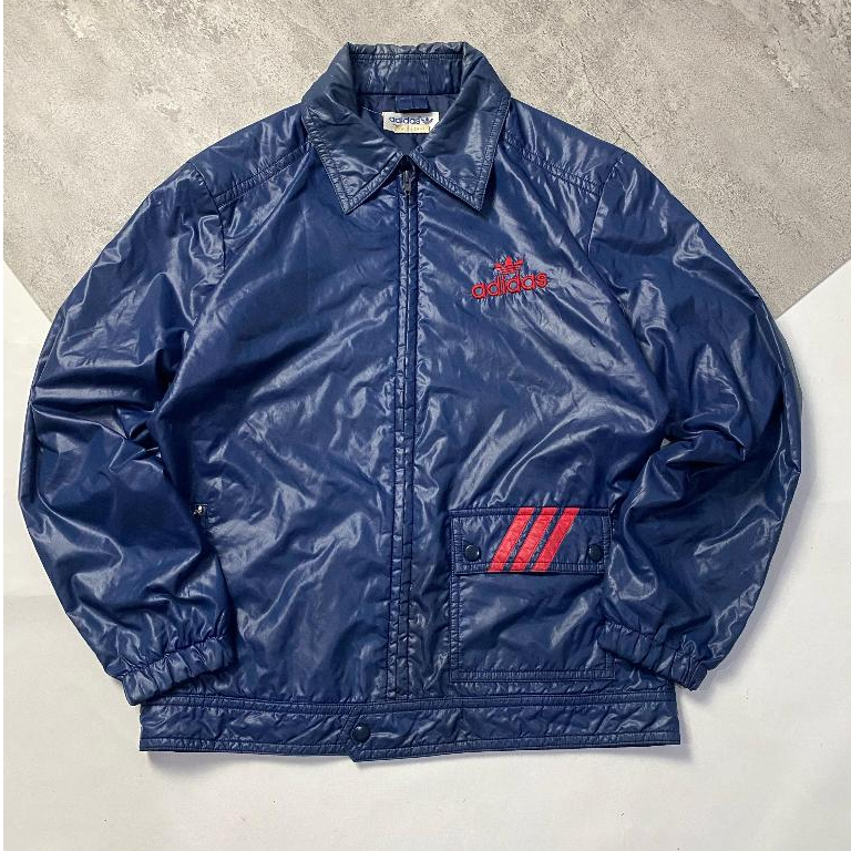 Adidas Descente 80s Nilon Vintage Tracktop Jacket Second Good Condition