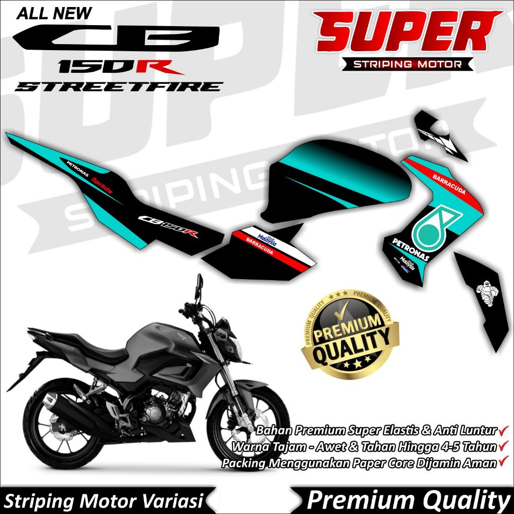 Stiker CB150r New 2021 Anti Luntur keren Striping CB150r New 2021 Striping Honda CB150r New 2021 Pet