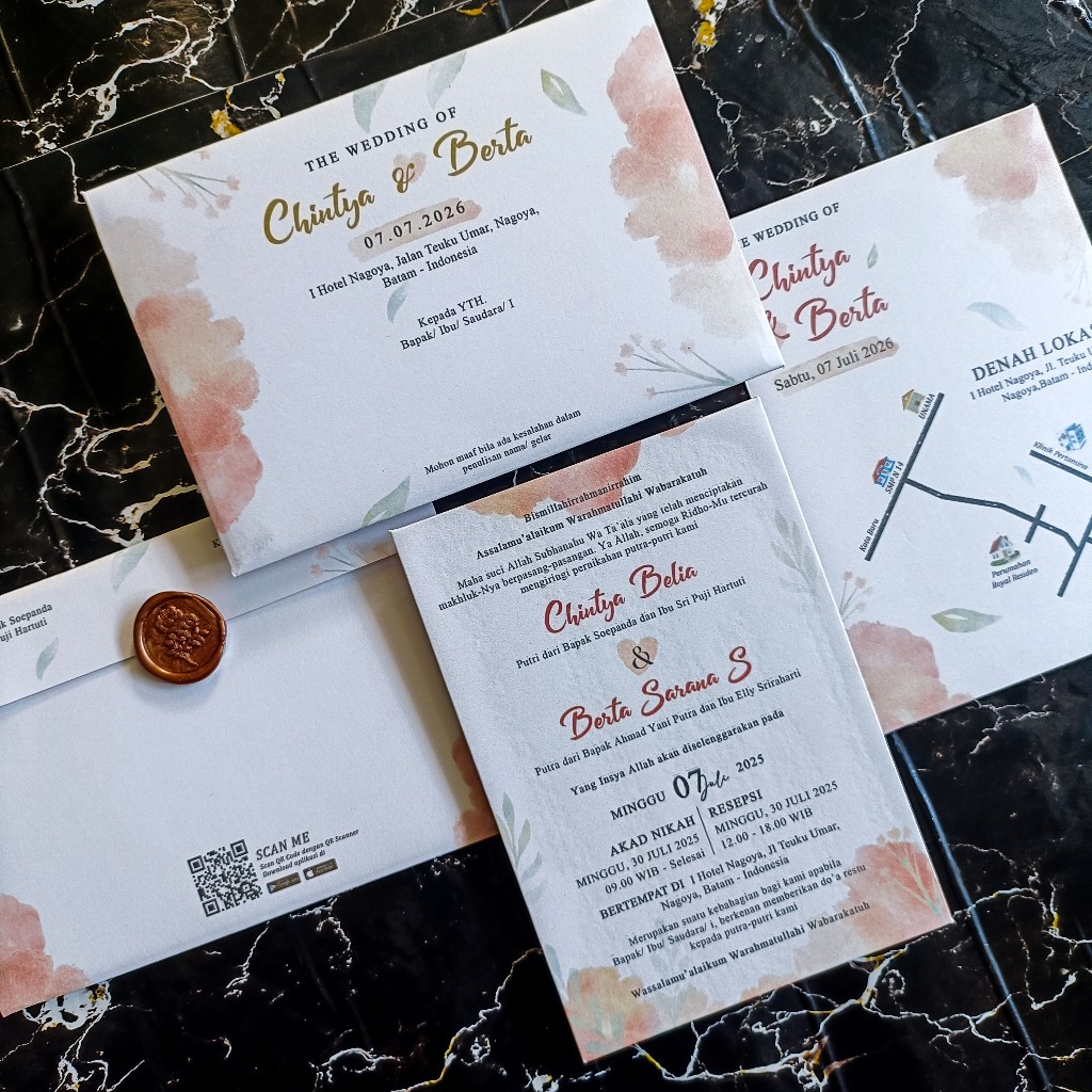 [UNDANGAN BATAM] Undangan Amplop Hardcover Jasmine