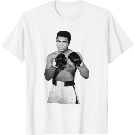 Kaos Vintage Baju Muhammad Ali Box Portrait T-Shirt