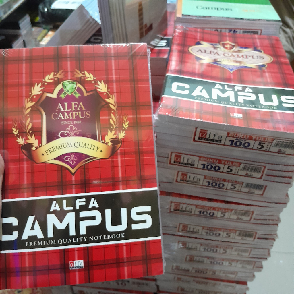 

1 pak isi 5 BUKU CAMPUS BOXY 100 LEMBAR Buku Tulis panjang B5 murah Siswa Campus