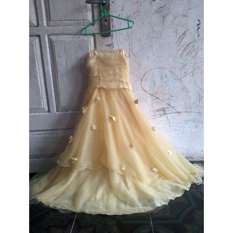preloved gaun manten / pl gaun pesta manten anak / gaun mewah anak