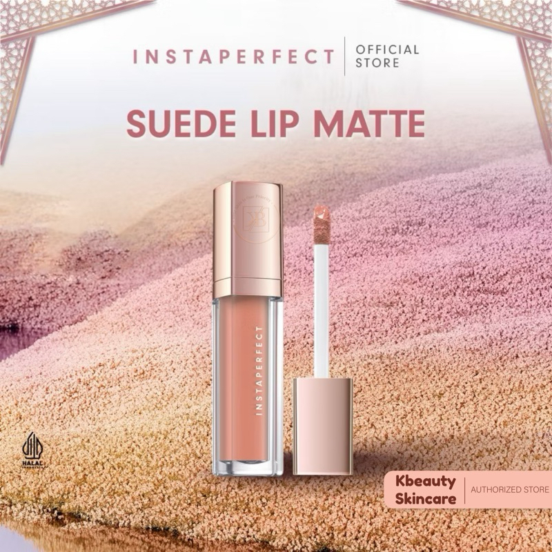 Wardah Instaperfect Suede Lip Matte (MLBB Nude Lip Cream, Cover Blurry, Transfer Resistant)