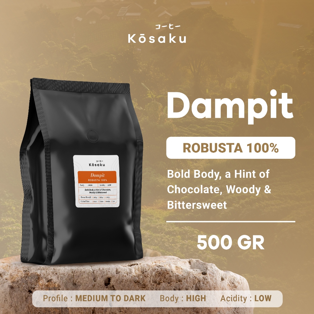 

Biji Kopi Bubuk Robusta Dampit Robusta 100% Coffee Beans 500 gram – Kosaku Roaster