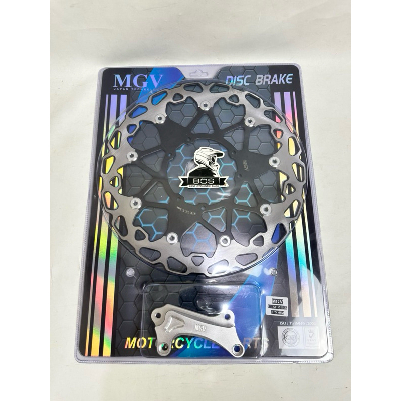 disk piringan cakram depan crf lebar plus breket MGV pnp piringan cakram crf supermoto MGV floating