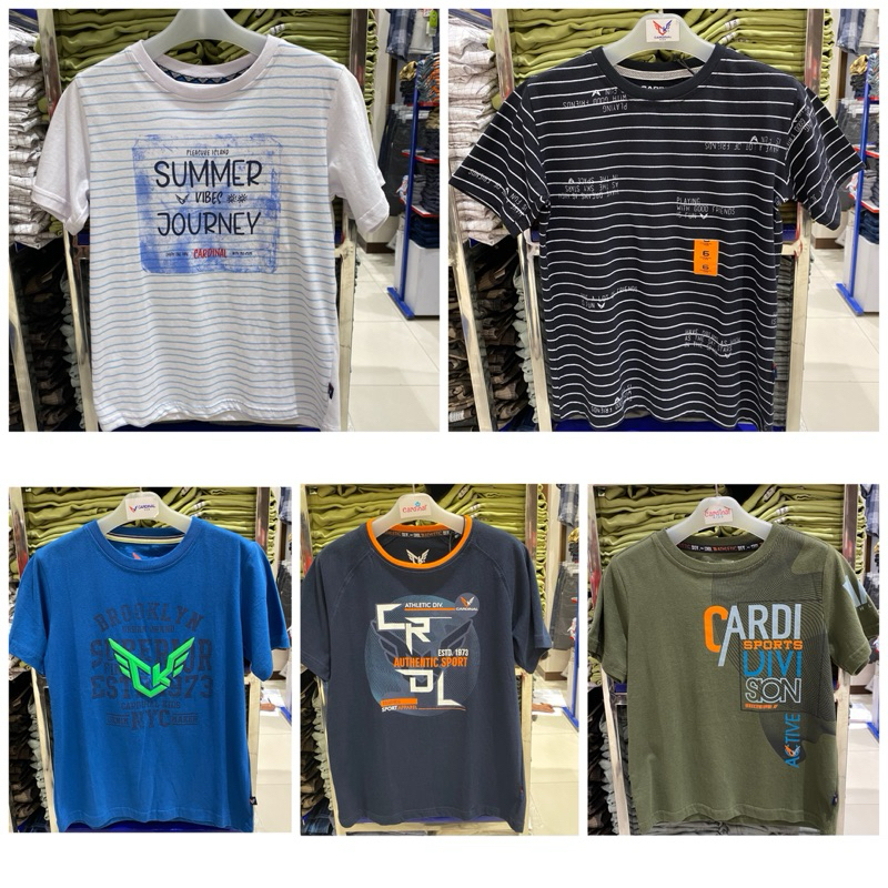 KAOS ANAK LAKI-LAKI ORIGINAL BRAND CARDINAL KIDS (4-14th)