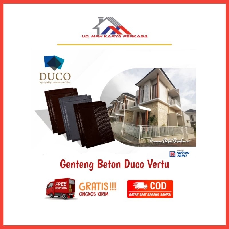 Genteng Beton Duco Vertu | COD dan Gratis Ongkir Min. Pembelian 1000pcs