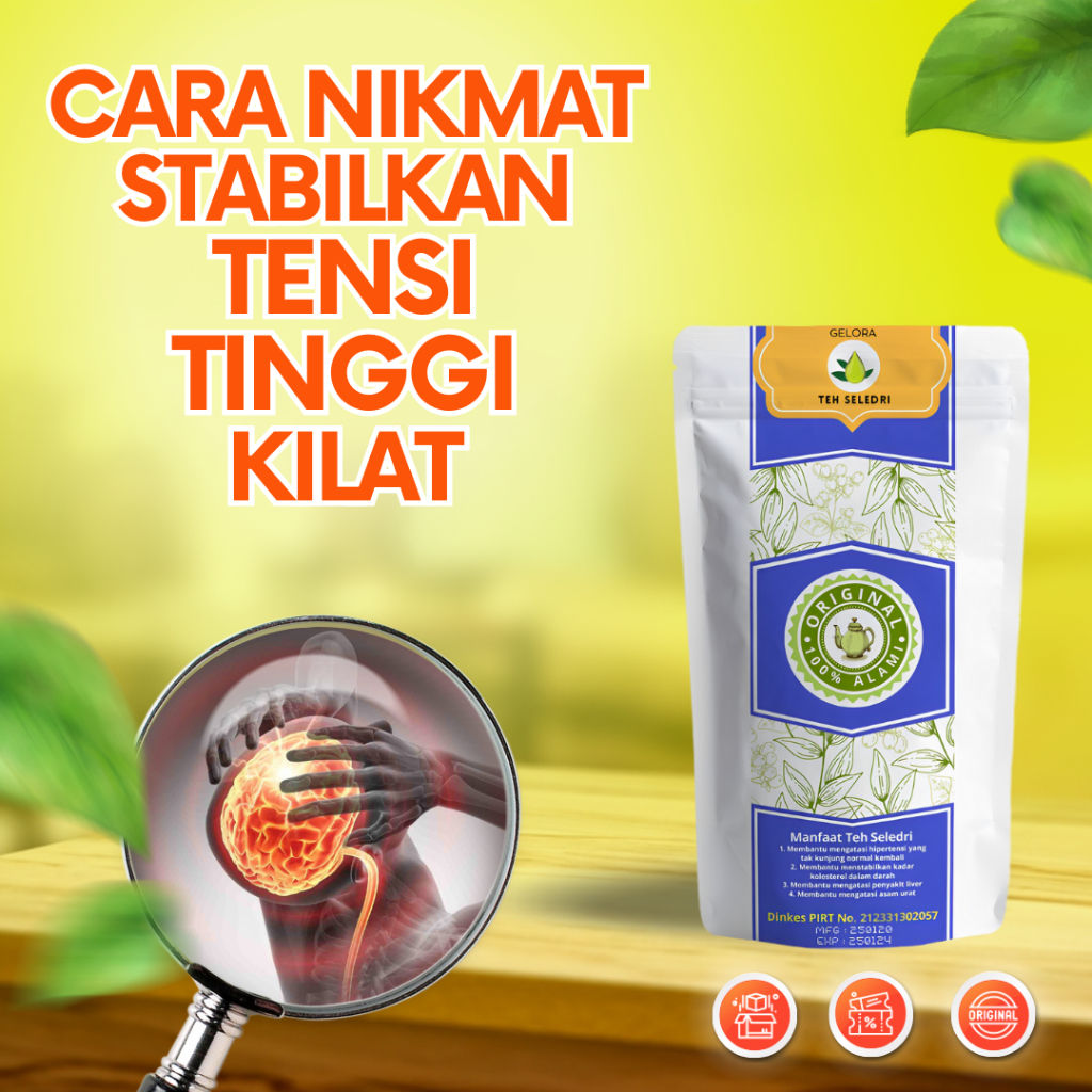 

CARA NIKMAT TURUNKAN DARAH TINGGI DENGAN CEPAT Teh Herbal Celup Daun Seledri Turunkan Tekanan Darah, Kadar Kolesterol dan