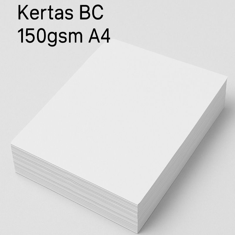 

Kertas Gambar BC Brief Card 150gsm A4 perlembar