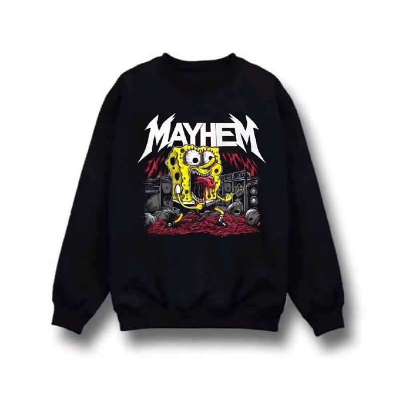 Mayhem crewneck pria wanita sweater panjang cotton distro bandung
