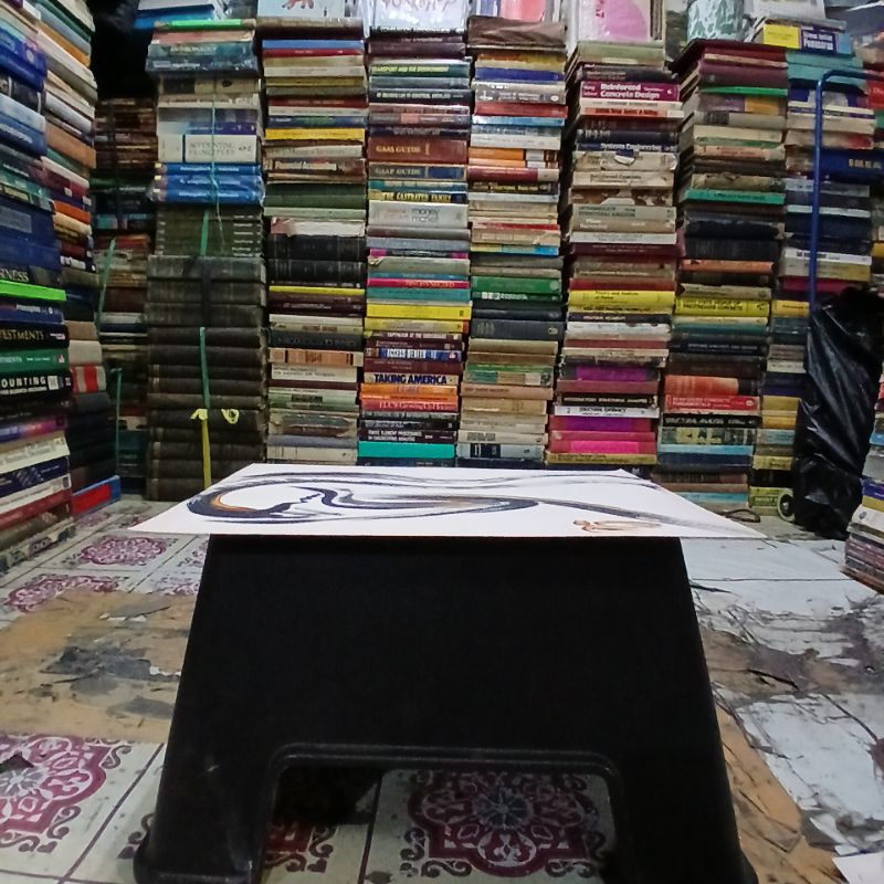 

lukisan cat minyak size tinggi 40cm lebar 27cm