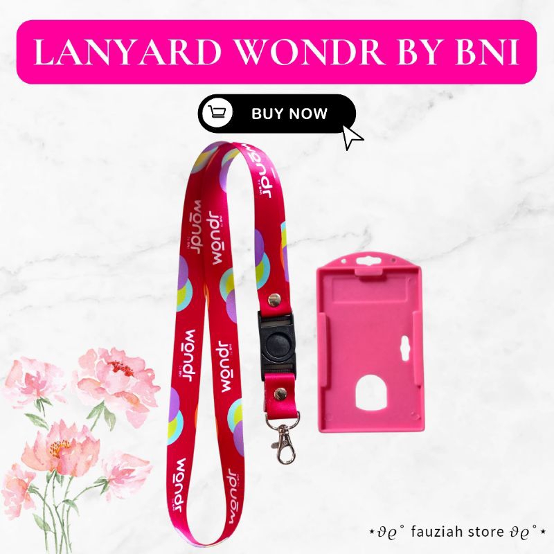

READY! TALI ID CARD WONDR BY BNI PINK / LANYARD WONDR BY BNI PINK TERMURAH!!!