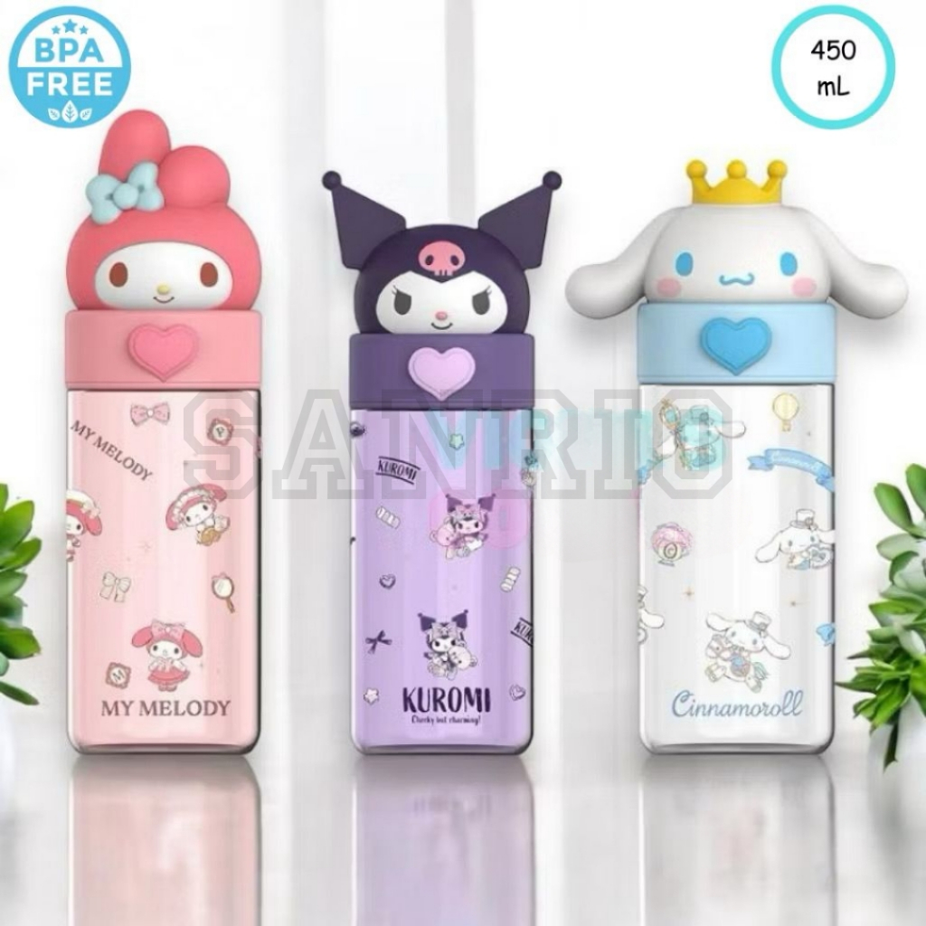 𝗠𝗮𝘁𝗮𝗺𝗮𝘁𝗮 𝗚𝗿𝗼𝘀𝗶𝗿 - Botol Minum Anak Sekolah Paud TK SD SMP/ Botol Minum Karakter Kartun Sanrio