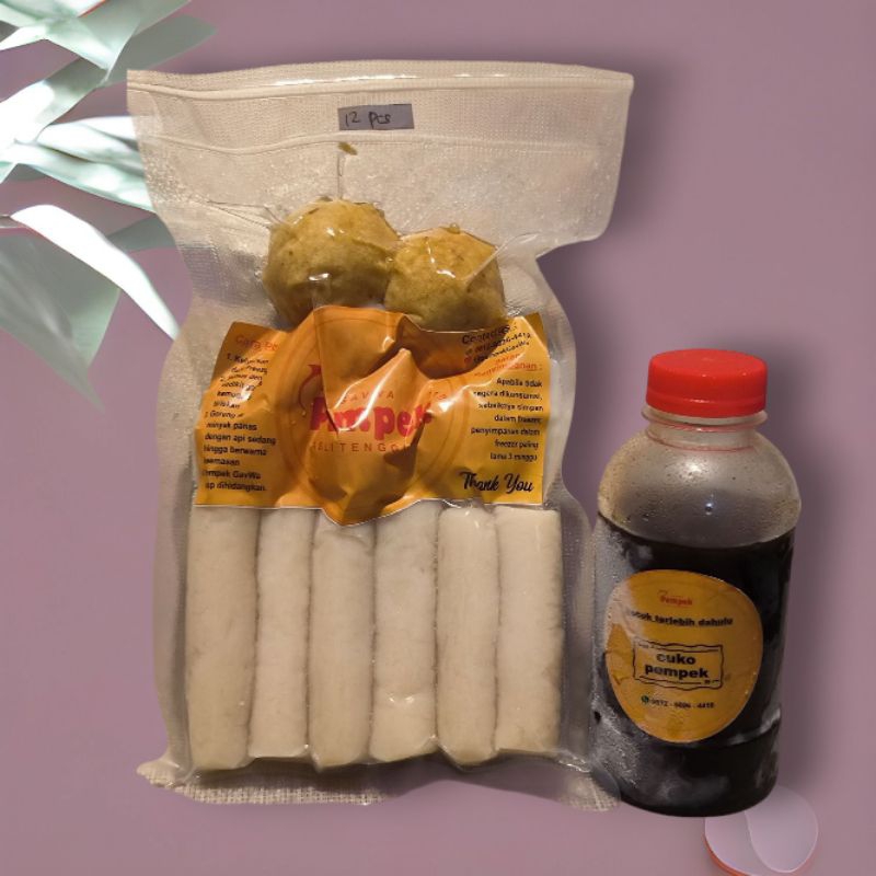 

PempekGavWa - 100% Ikan Tenggiri - Paket Special 12 pcs + Cuko