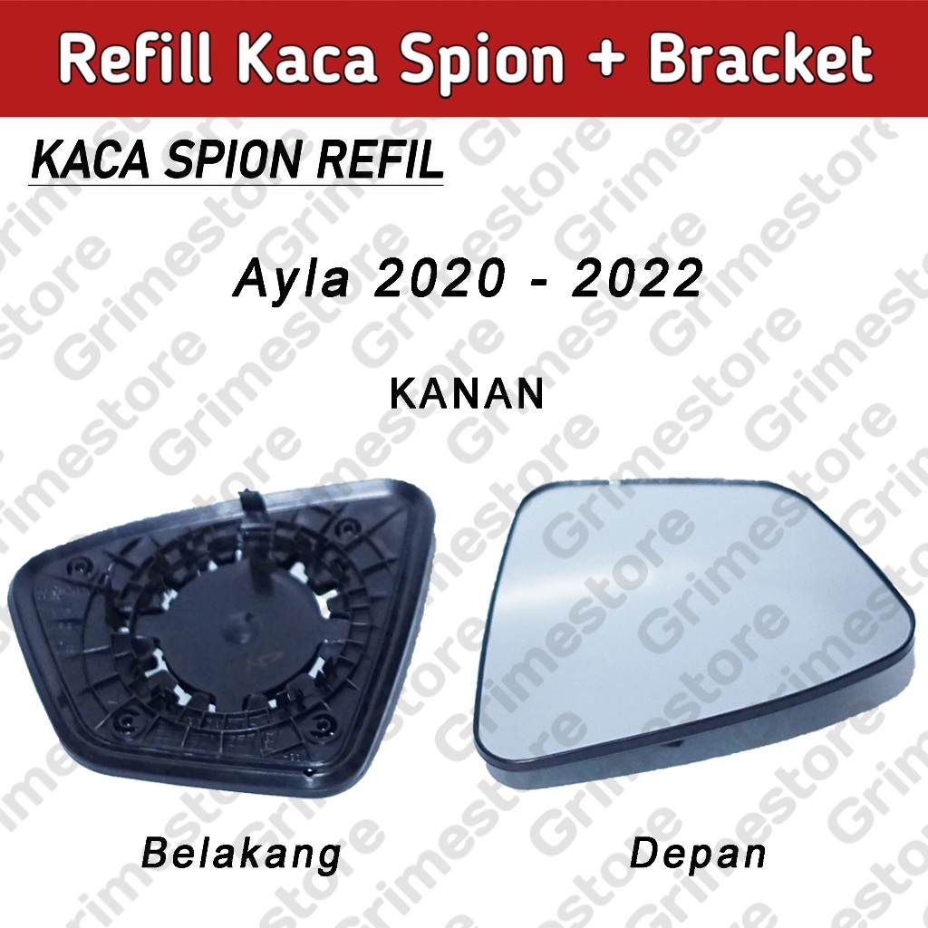 Kaca Spion Mobil Ayla / Agya 2020 - 2022 Set Kanan Kiri
