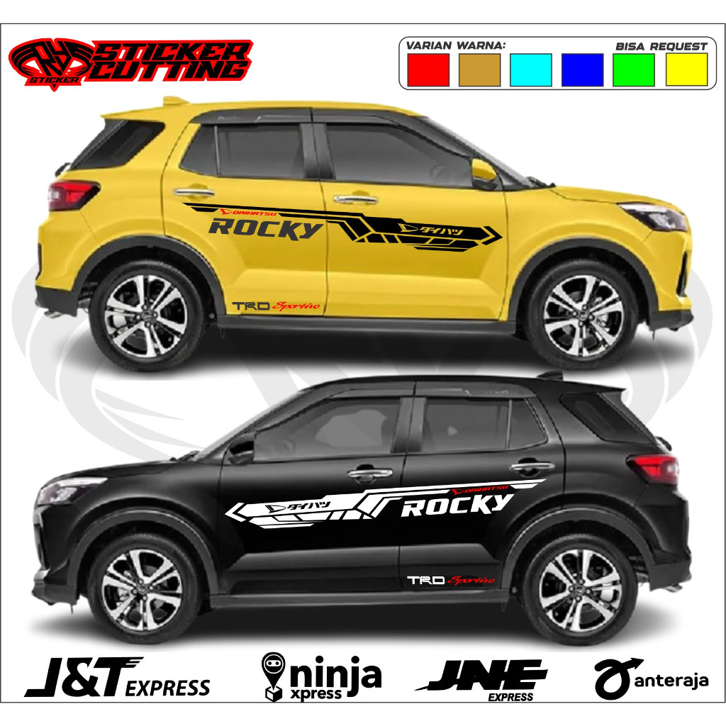 Sticker stiker mobil rocky cutting sticker mobil daihatsu rocky