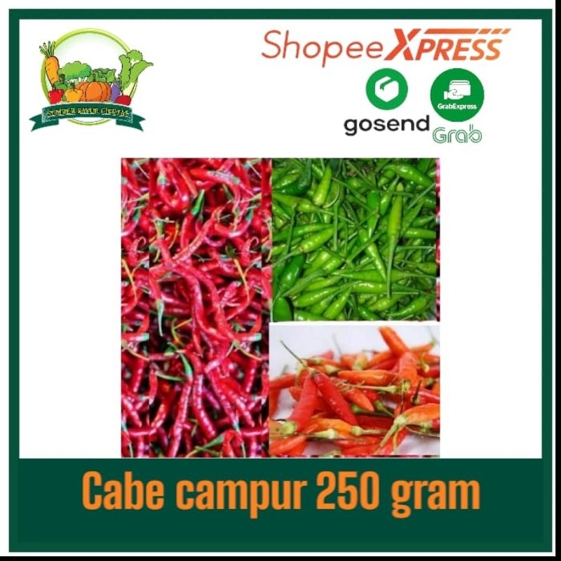

Cabe cabai campur 250 gram - KIRIM INSTAN
