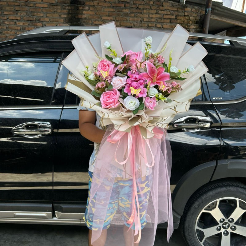 Buket Bunga Artifisial /Buket Bunga Premium/ Buket Bukan bunga hidup