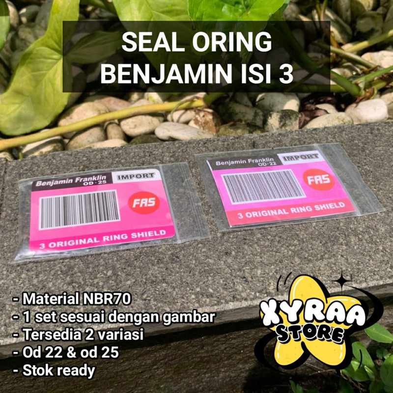 seal oring isi 3 od 22 dan od 25 / sil set od 25 / sil set od 22