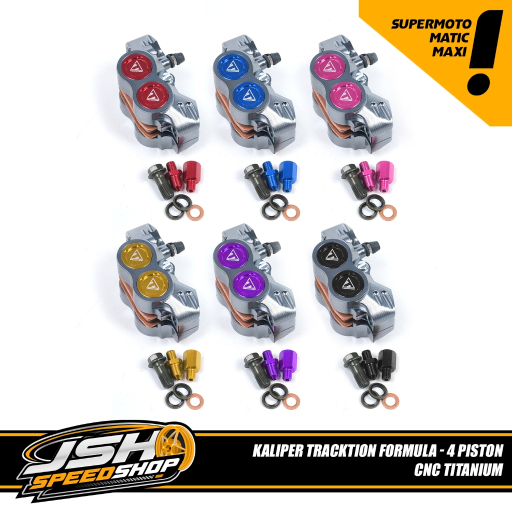 CALIPER KALIPER TRACKTION FORMULA CNC 4 PISTON UNIVERSAL