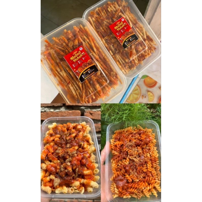 

aneka jajanan per bax mie lidi makkroni basreng untir untir